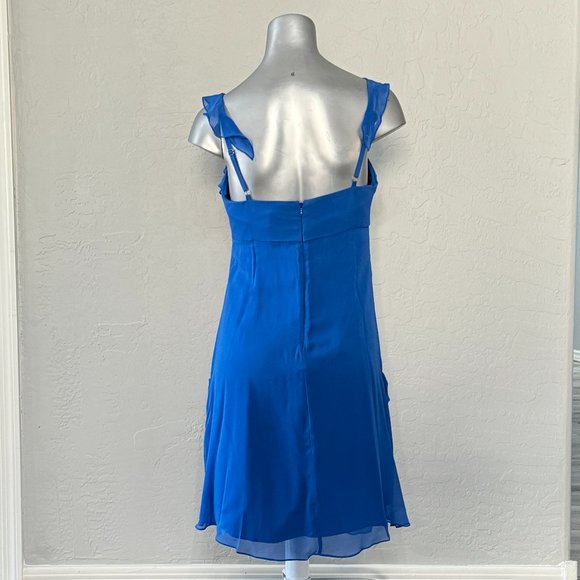 NWT Blue Silk Dress BCBCMaxAzria - Picture 3 of 8
